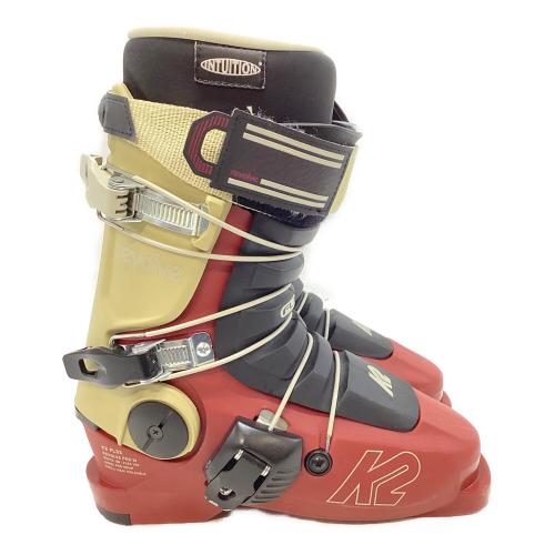 K2 (ケーツー) REVOLVE PRO W スキーブーツ 23-24 レディース SIZE 23.5cm レッド×カーキ