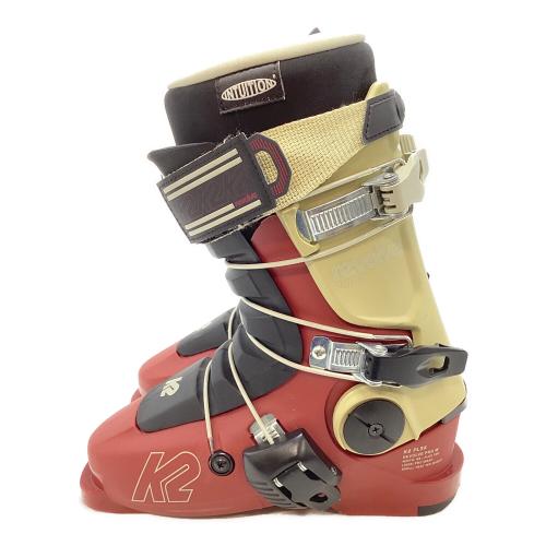 K2 (ケーツー) REVOLVE PRO W スキーブーツ 23-24 レディース SIZE 23.5cm レッド×カーキ