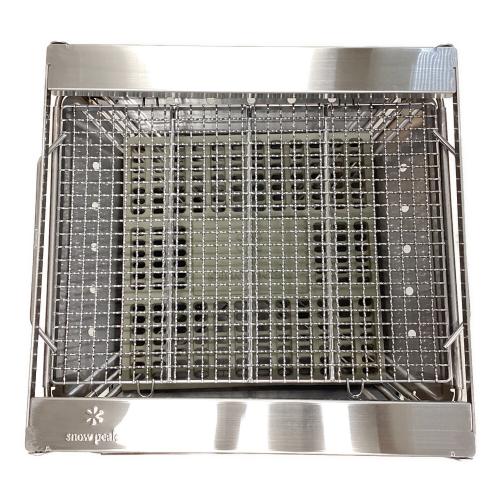 Snow peak (スノーピーク) 焚火台Lスターターセット 焚火台 SET-112S 別売りグリルブリッジ・焼き網Pro付