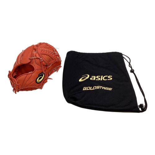 asics (アシックス) ゴールドステージ 軟式グローブ 3121B041 ケース付 レッド
