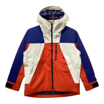 GOLDWIN (ゴールドウイン) 2-tone Color Hooded Jacket スキーウェア(ジャケット) G13303 24-25 メンズ SIZE XS ブルー×レッド×ホワイト