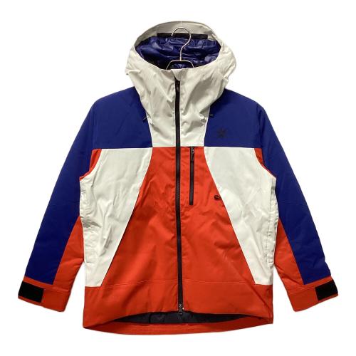 GOLDWIN (ゴールドウイン) 2-tone Color Hooded Jacket スキーウェア(ジャケット) G13303 24-25 メンズ SIZE XS ブルー×レッド×ホワイト