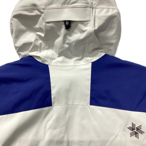 GOLDWIN (ゴールドウイン) 2-tone Color Hooded Jacket スキーウェア(ジャケット) G13303 24-25 メンズ SIZE XS ブルー×レッド×ホワイト