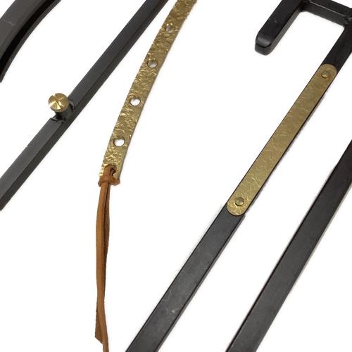 llama (ラマ) ランタンスタンド ブラック×ゴールド ランタンスタンドギミックトップ Type1 brass