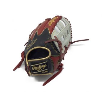 RAWLINGS (ローリングス) 軟式グローブ レッド×ブラック 右投げ 内野用 GRXHMN62W