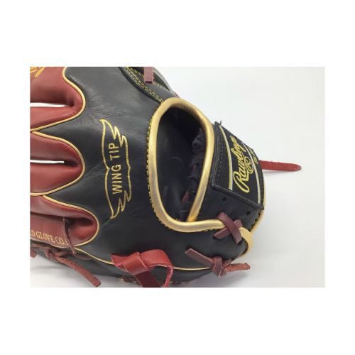 RAWLINGS (ローリングス) 軟式グローブ レッド×ブラック 右投げ 内野用 GRXHMN62W