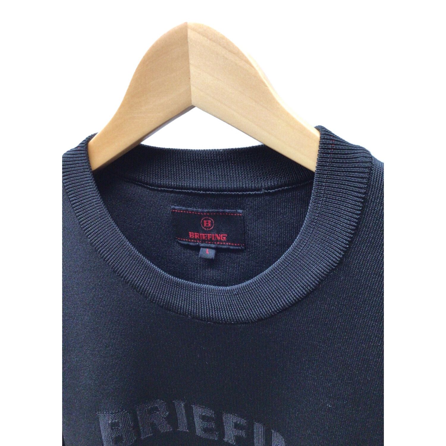 BRIEFING (ブリーフィング) クルーネックニットセーター SIZE L ブラック BRG213M26 メンズ ゴルフウェア(トップス )｜トレファクONLINE