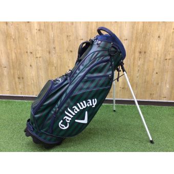 Callaway (キャロウェイ) キャディバッグ KH1807 9型 47インチ対応 ネイビー×グリーン スタンド式 ストライプ