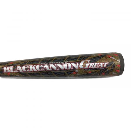 ZETT (ゼット) BLACKCANNON GREAT BCT35074 84cm ブラック×ゴールド 軟式バット ケース付