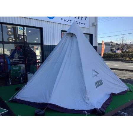 tent-Mark DESIGNS×EKAL(テンマクデザイン×エカル) モノポールテント 別注カラー 別売フロントフラップ付 サーカスTCDX アイスグレー