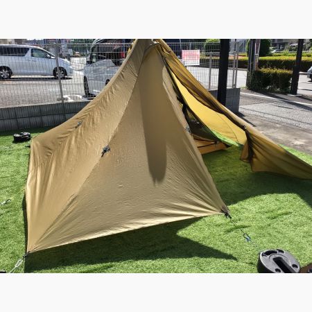 LOCUS GEAR モノポールテント 別売カーボンポール・キャノピーポール・Khufu Full Mesh付 カフラ・シル  約280×280×170(h)cm