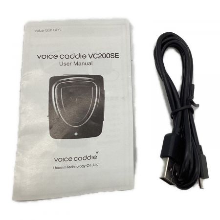 VOICE CADDIE (ボイスキャディー) ゴルフ距離測定器 ブラック VC200SE 充電コード付 音声タイプGPS距離測定器