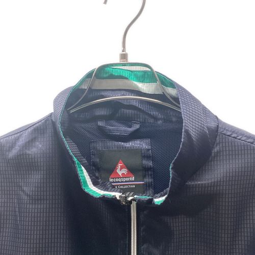 le coq sportif GOLF (ルコック スポルティフ ゴルフ) ジップジャケット QGMPJK00 メンズ SIZE XL ネイビー×グリーン 袖着脱可能 ゴルフウェア