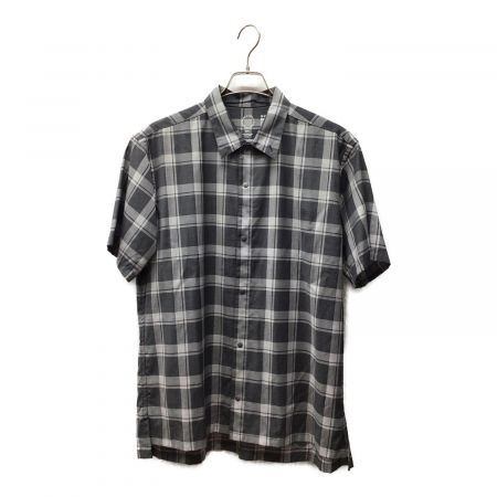 山と道 (ヤマトミチ) メリノショートスリーブシャツ メンズL グレー トレッキングウェア(シャツ)