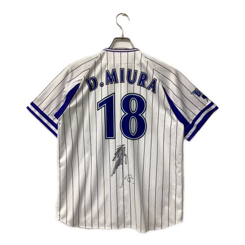 横浜DeNAベイスターズ (ベイスターズ) 応援グッズ SIZE M ホワイト 【18】三浦大輔 サイン証明無 ユニフォーム ホームレプリカ