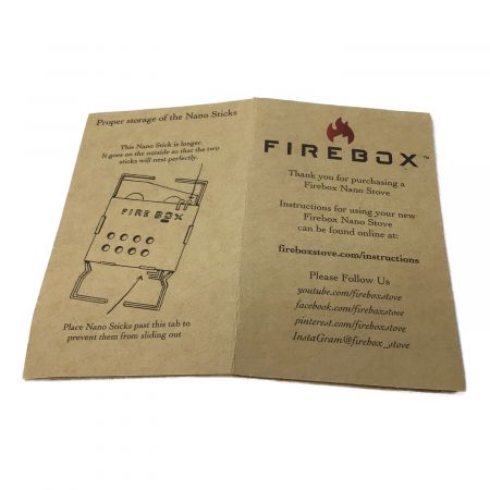 FIRE BOX (ファイヤーボックス) GEN2 ナノストーブ チタン 焚火台 ウッドストーブ