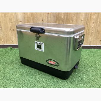 Coleman (コールマン) クーラーボックス 51QT シルバー 廃盤カバー付き スチールベルトクーラー