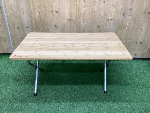  PEAK スノーピーク ワンアクションローテーブル竹 中古品 Snow peak (スノーピーク) アウトドアテーブル ワンアクション