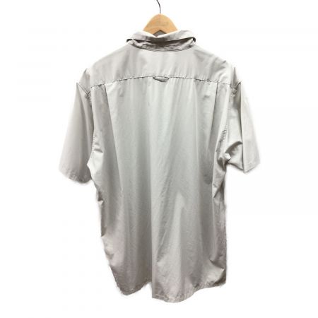 山と道 (ヤマトミチ) トレッキングウェア(シャツ) メンズ SIZE XL ライトグレー 半袖 Bamboo short sleeve shirt