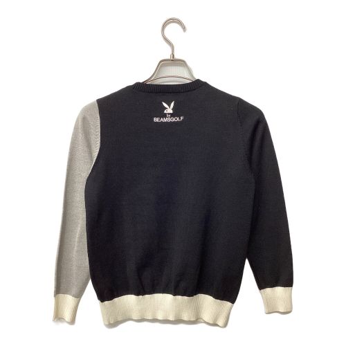 PLAY BOY (プレイボーイ) ×BEAMS GOLF ゴルフウェア(トップス) レディース SIZE M グレー×ブラック セーター 83-15-0082-647