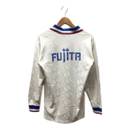 FUJITA (フジタカヌー) サッカーユニフォーム メンズ ホワイト 現:湘南ベルマーレ 当時物希少品 94-5