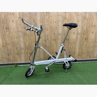 CARRY ME 折りたたみ自転車 ホワイト キャリーミー ハンドルカスタム有 輪行袋付(DAHON) @ P12500170 ■ ■ ■ ●