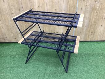 DOD (ディーオーディー) アウトドアテーブル ブラック 囲炉裏テーブル組み立て可能セット テキーラテーブル2セット