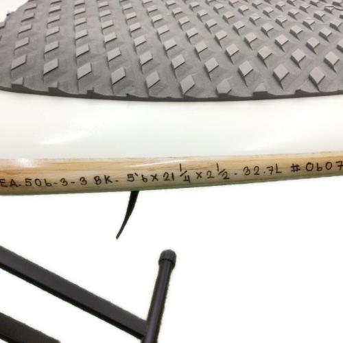 FIRE WIRE ショートボード 5'6×21 1/4×2 1/2 32.7L ホワイト×ブラウン SEASIDE MACHADO クアッドフィンタイプ