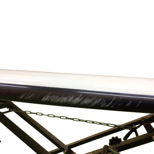 FIRE WIRE ショートボード 5'6×21 1/4×2 1/2 32.7L ホワイト×ブラウン SEASIDE MACHADO クアッドフィンタイプ