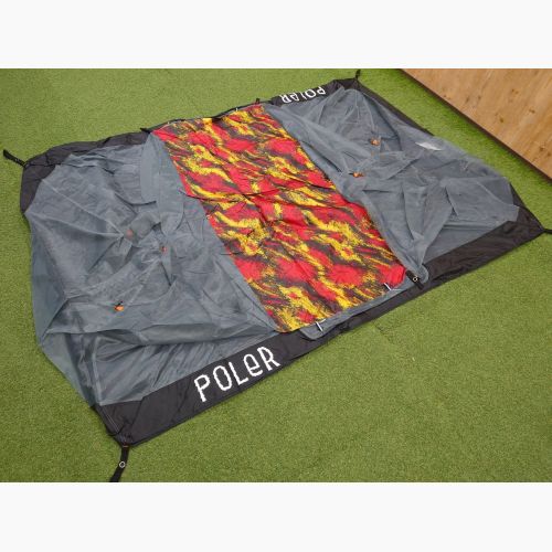 POLeR (ポーラー) ソロテント レッドxイエロー KCWASH ツーパーソンテント  152x216x101cm 1～2人用