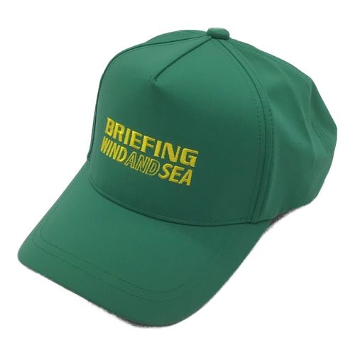 BRIEFING (ブリーフィング) フロントパネルキャップ  WIND AND SEA グリーン キャップ