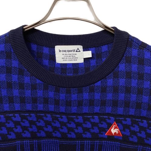 le coq sportif (ルコックスポルティフ)　QGWMJL08 ゴルフウェア(トップス) レディース SIZE L ネイビーxブラック セーター