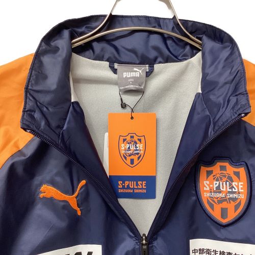 清水エスパルス (シミズエスパルス) サッカーウェア メンズ SIZE M オレンジ 23 PUMA 公式戦用ウーブンフルジップジャケット 77539582