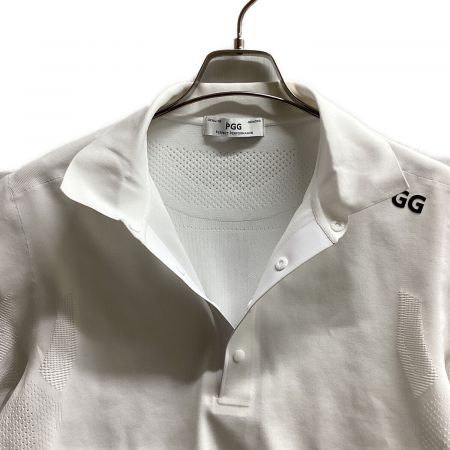 PEARLY GATES (パーリーゲイツ) ポロシャツ 268-017301 メンズ SIZE L ホワイト ゴルフウェア