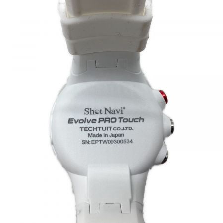Shot Navi (ショットナビ) Evolve PRO Touch ホワイト USBケーブル付 ゴルフGPSナビ