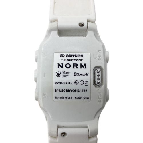 GREENON (グリーンオン) ゴルフ用品 ホワイト THE Golf Watch Norm