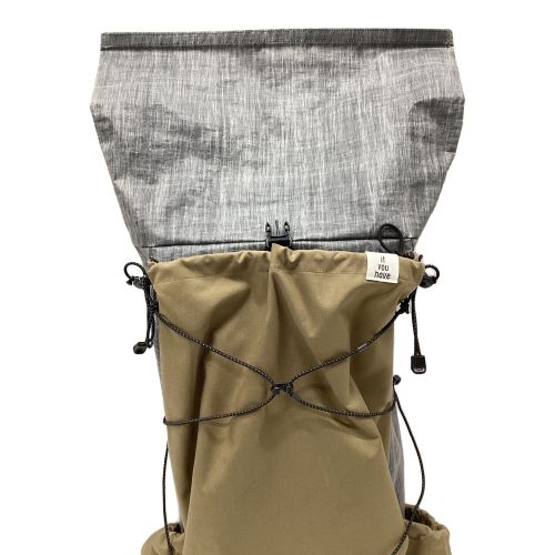 if you have (イフユーハブ) バックパック 43L グレーxカーキ Khaki Beige hug 52cm-57cm (サイズ3） 31-40L(山小屋泊)