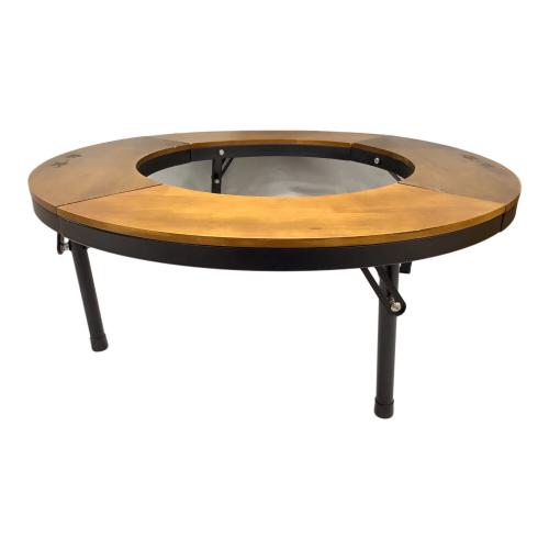 LOGOS (ロゴス) アウトドアテーブル 約75x75x27.5cm Aladdin 81064107 ストーブテーブル ウッド