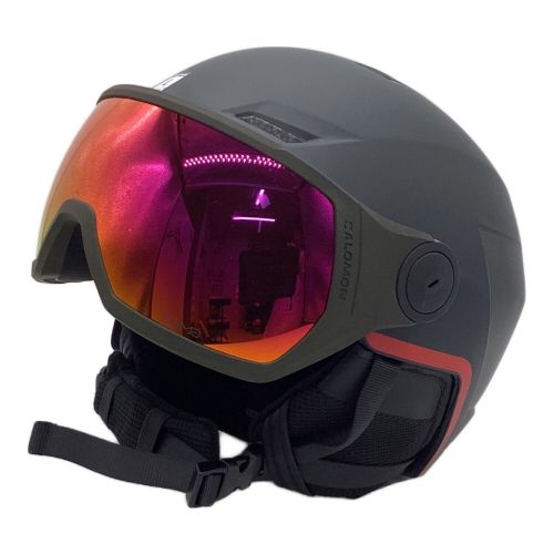 SALOMON (サロモン) ヘルメット ブラック PIONEER LT VISOR