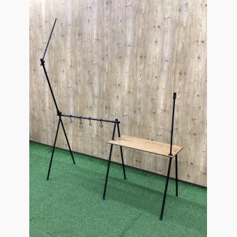 日月鉄工所 ランタンハンガー 約170x85ｘ50㎝ 拡張テーブル付 鉄男