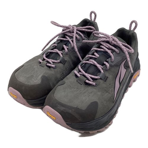 ALTRA (アルトラ) トレッキングシューズ レディース SIZE 25.5cm グレー×ピンク GORE-TEX OLYMPUS 5 HIKE LOW GTX AL0A7R76014