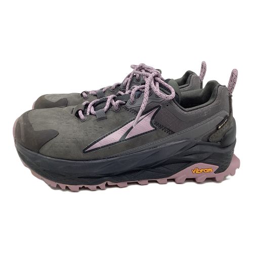 ALTRA (アルトラ) トレッキングシューズ レディース SIZE 25.5cm グレー×ピンク GORE-TEX OLYMPUS 5 HIKE LOW GTX AL0A7R76014