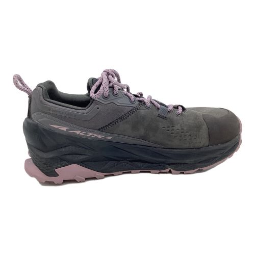 ALTRA (アルトラ) トレッキングシューズ レディース SIZE 25.5cm グレー×ピンク GORE-TEX OLYMPUS 5 HIKE LOW GTX AL0A7R76014