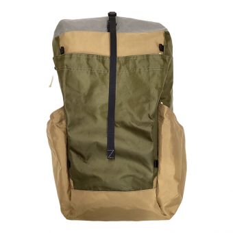 ZQNTPACK バックパック カーキ 432g ECOPACK 背面長 約41～45cm 21-30L(日帰り)