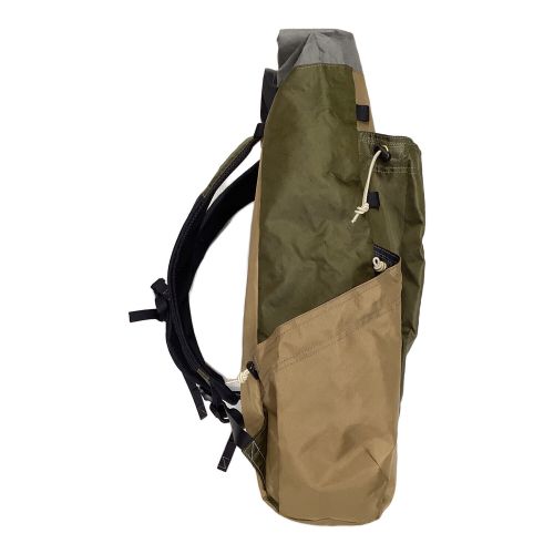 ZQNTPACK バックパック カーキ 432g ECOPACK 背面長 約41～45cm 21-30L(日帰り)