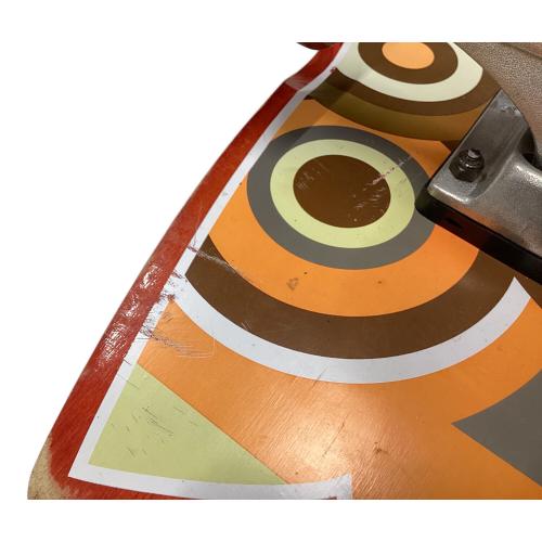 SLIDE サーフスケートボード ブラック×ホワイト 要ベアリングクリーナー SLIDE ロング 木製 NEWAVE SLIDE