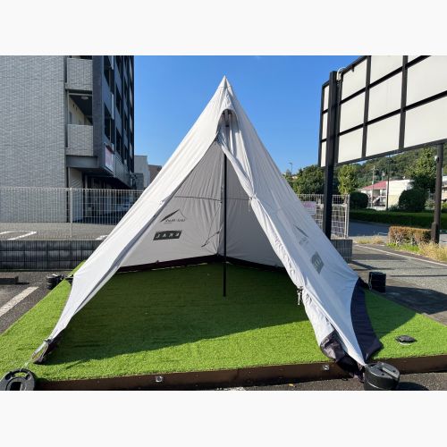 tentmark DESIGNS (テンマクデザイン)× EKAL(エカル)　モノポールテント サーカスTC DX+ アイスグレー 約420×442×280cm 2～4人用 TC素材