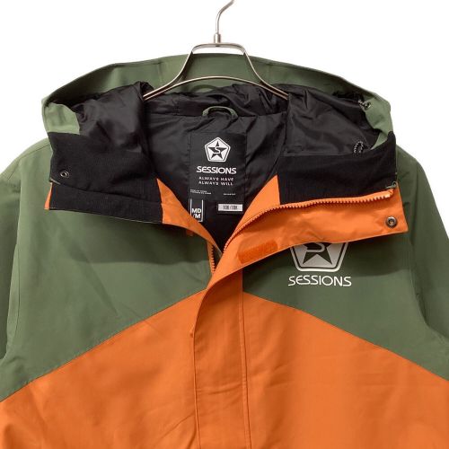 SESSIONS (セッションズ) スノーボードウェア(ジャケット) メンズ SIZE M グリーン×オレンジ SSFW230024 23-24年モデル VITAL JACKET