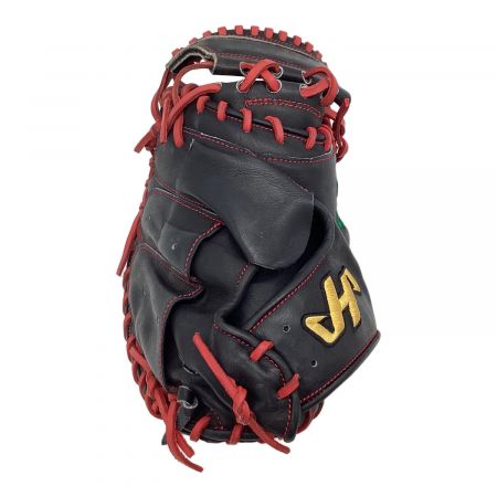 HATAKEYAMA (ハタケヤマ) 軟式グローブ ブラック×レッド オーダー品 心