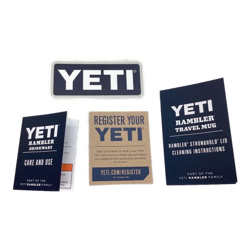 Yeti (イエティ) アウトドア食器 30oz/887ml チャコール ランブラー30oz トラベルマグ